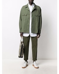 weißes Langarmhemd von Engineered Garments