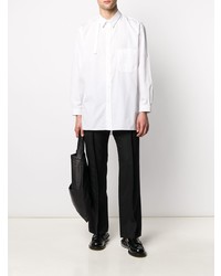 weißes Langarmhemd von Yohji Yamamoto