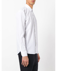 weißes Langarmhemd von Saint Laurent