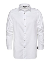 weißes Langarmhemd von CODE-ZERO