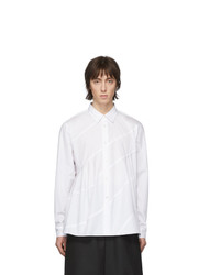 weißes Langarmhemd von Comme Des Garcons Homme Plus