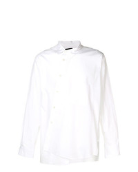 weißes Langarmhemd von Comme Des Garcons Homme Plus