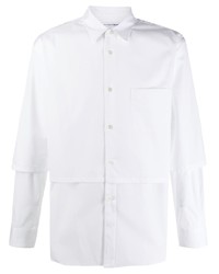 weißes Langarmhemd von Comme Des Garcons SHIRT