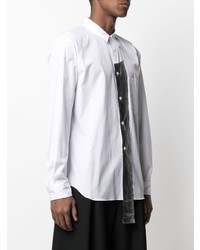 weißes Langarmhemd von Comme Des Garcons Homme Plus