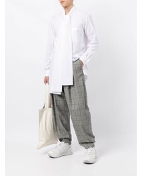 weißes Langarmhemd von Comme Des Garcons Homme Plus