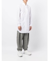 weißes Langarmhemd von Comme Des Garcons Homme Plus