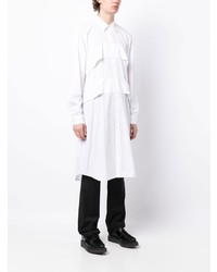 weißes Langarmhemd von Comme Des Garcons Homme Plus