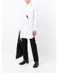 weißes Langarmhemd von Comme Des Garcons Homme Plus