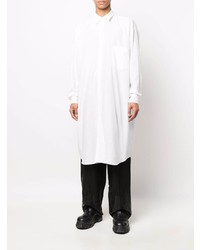 weißes Langarmhemd von Comme Des Garcons Homme Plus