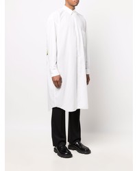 weißes Langarmhemd von Comme Des Garcons Homme Plus