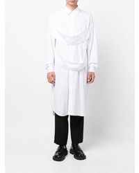 weißes Langarmhemd von Comme Des Garcons Homme Plus