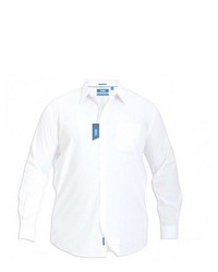weißes Langarmhemd von Duke Clothing