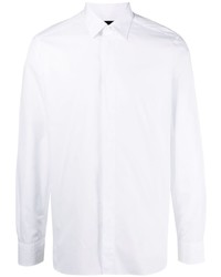 weißes Langarmhemd von Ermenegildo Zegna