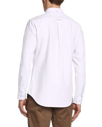 weißes Langarmhemd von Farah Vintage