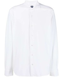 weißes Langarmhemd von Fedeli