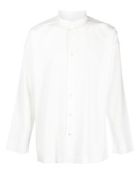 weißes Langarmhemd von Homme Plissé Issey Miyake