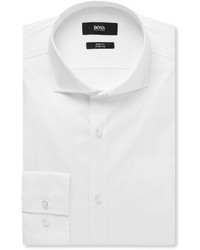 weißes Langarmhemd von Hugo Boss