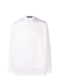 weißes Langarmhemd von Issey Miyake Men