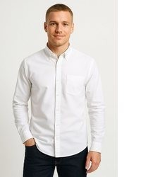 weißes Langarmhemd von Jack & Jones
