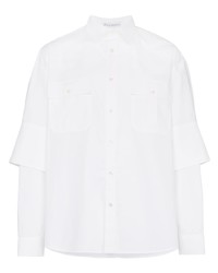 weißes Langarmhemd von JW Anderson