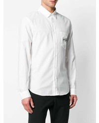 weißes Langarmhemd von Love Moschino