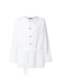 weißes Langarmhemd von Maison Flaneur