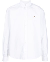 weißes Langarmhemd von MAISON KITSUNÉ