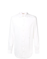 weißes Langarmhemd von Massimo Alba