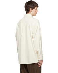weißes Langarmhemd von Lemaire