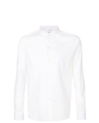 weißes Langarmhemd von Paolo Pecora