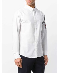 weißes Langarmhemd von Moncler