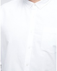 weißes Langarmhemd von Asos
