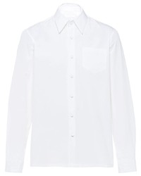 weißes Langarmhemd von Prada