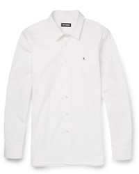 weißes Langarmhemd von Raf Simons