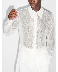 weißes Langarmhemd von Casablanca