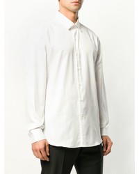 weißes Langarmhemd von Salvatore Ferragamo