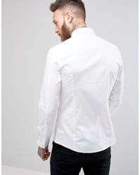 weißes Langarmhemd von Asos