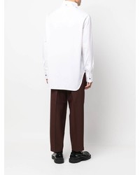 weißes Langarmhemd von Jil Sander