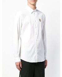 weißes Langarmhemd von Moschino