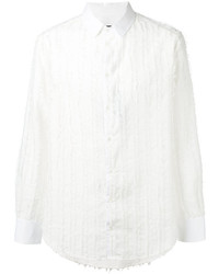 weißes Langarmhemd von Tom Rebl