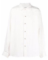weißes Langarmhemd von Tom Wood