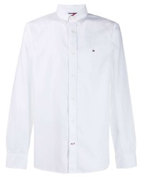 weißes Langarmhemd von Tommy Hilfiger