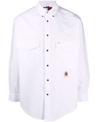 weißes Langarmhemd von Tommy Hilfiger