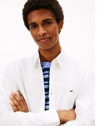 weißes Langarmhemd von Tommy Jeans