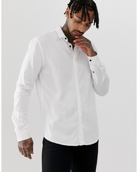 weißes Langarmhemd von Twisted Tailor