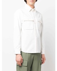 weißes Langarmhemd von Jil Sander