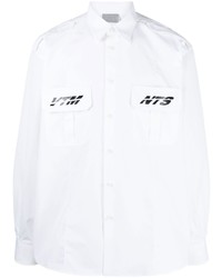 weißes Langarmhemd von VTMNTS