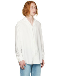 weißes Langarmhemd von AMI Alexandre Mattiussi