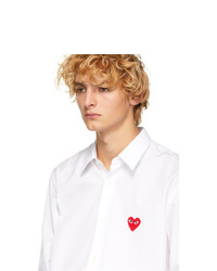 weißes Langarmhemd von Comme Des Garcons Play