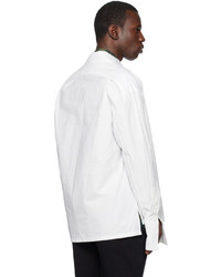 weißes Langarmhemd von Greg Lauren